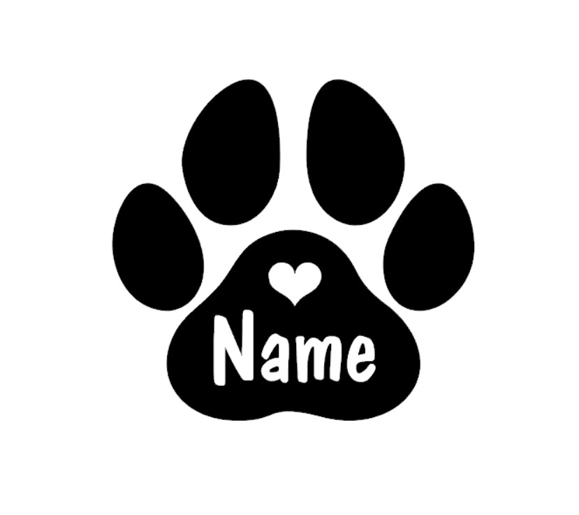 Pet Portrait Custom - 2 szt. Personalizowane naklejki z odciskiem