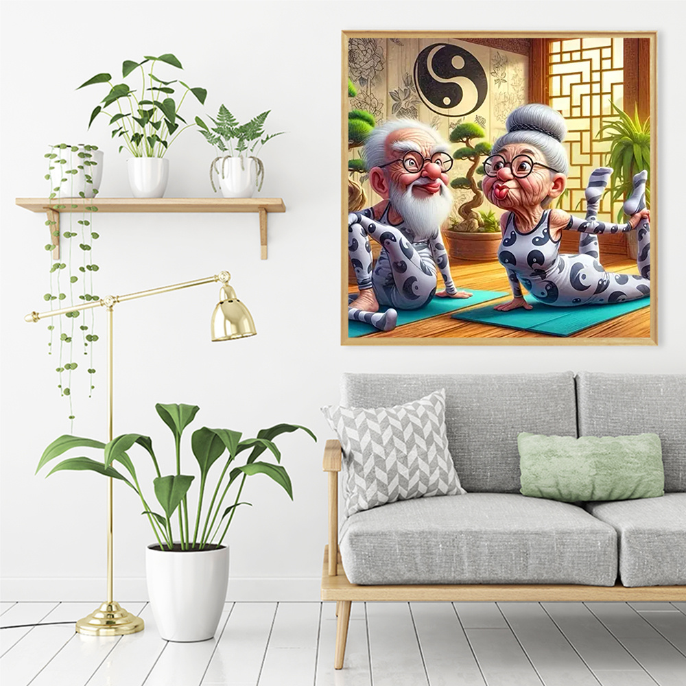 Momoart Starsze Ludzie Diament – Photo Mosaic Print recenzja i cena