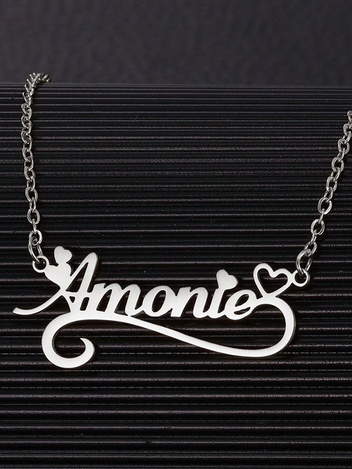 Nazwa własna naszyjniki z wydr – Name Necklace Custom recenzja i cena