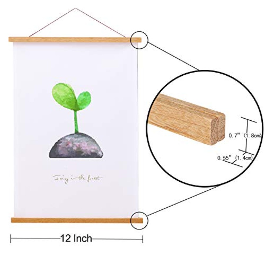 Magnetyczna ramka na plakaty,  – Engraved Wood Frame recenzja i cena