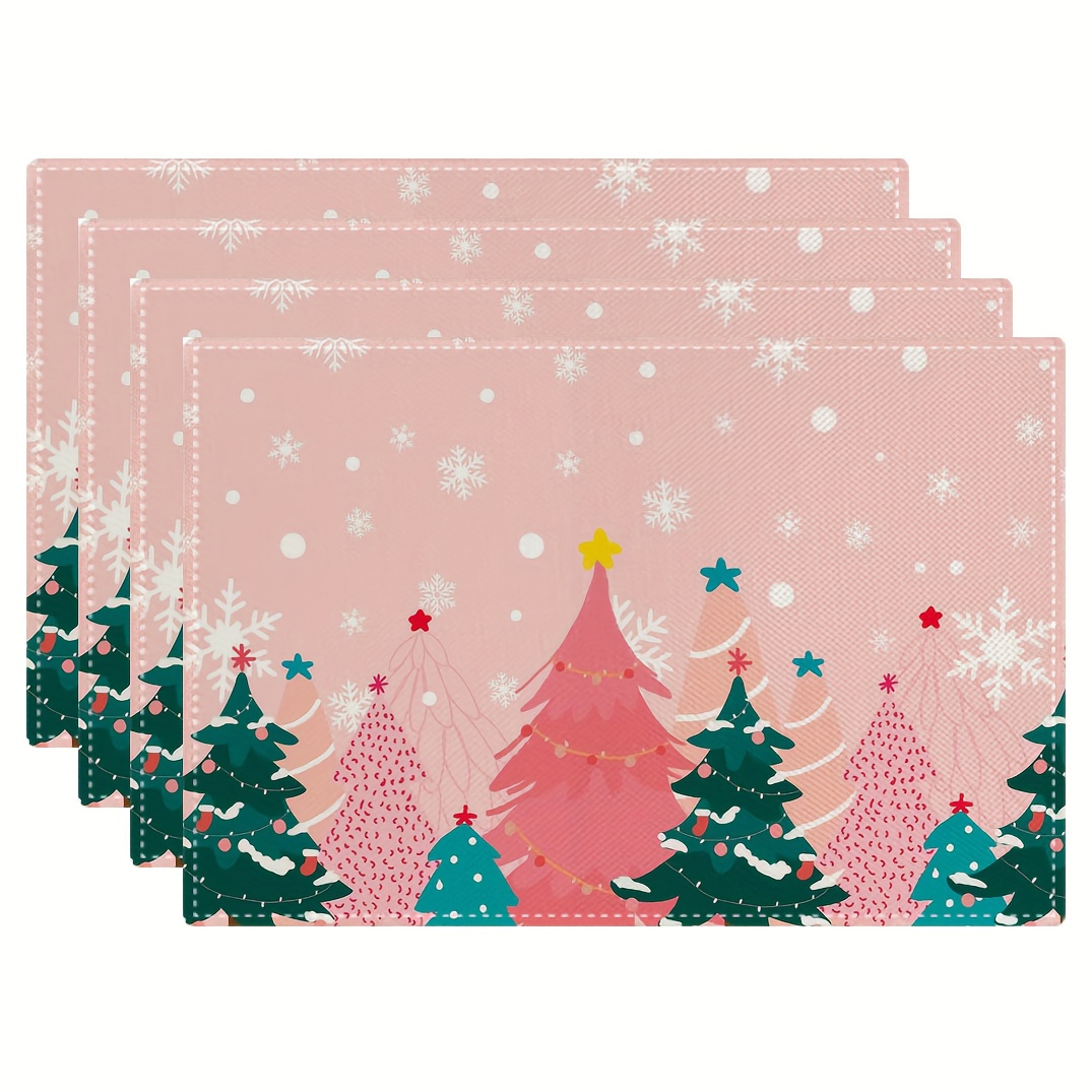 Różowe podkładki na stół z nad – Family Tree Print recenzja i cena
